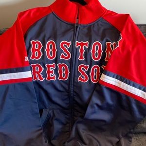 Boston Red Sox Embroidered Track Jacket Size L